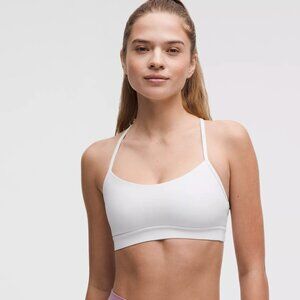 Lululemon White Flow Y Bra (Size 4)